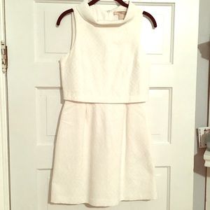 Textured white dress NWOT